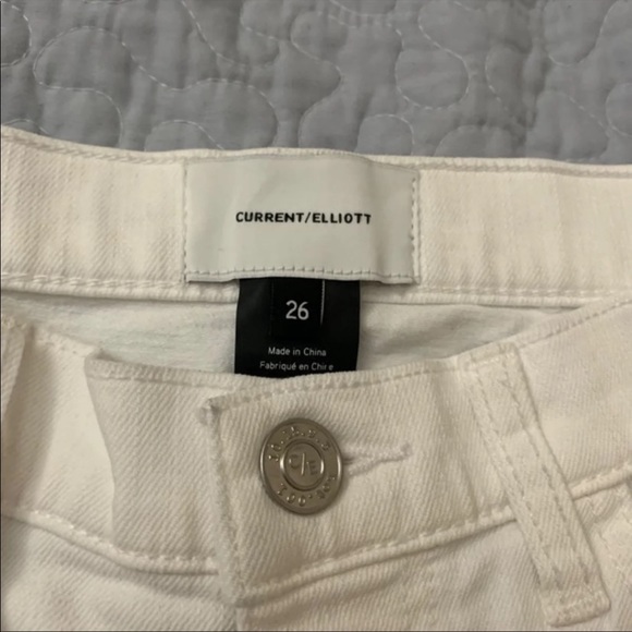 NWT Current/Elliott White The Stiletto Ankle Skinny Jeans Size 26 - Picture 7 of 11